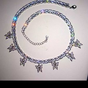 Butterfly Tennis necklace (NEW)